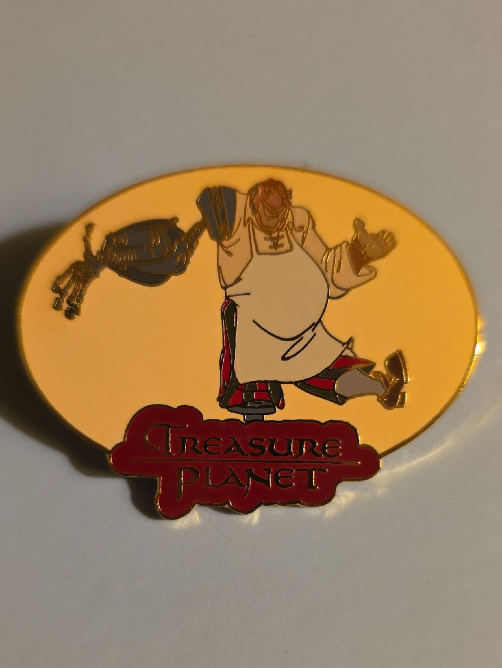 Disney Auctions DA 2002 Treasure Planet JOHN SILVER in Yellow PIN LE 100!